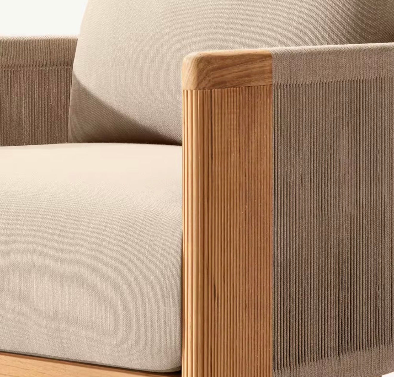 Portofino Luxury Teak Outdoor Lounge Chair by Casa Milano