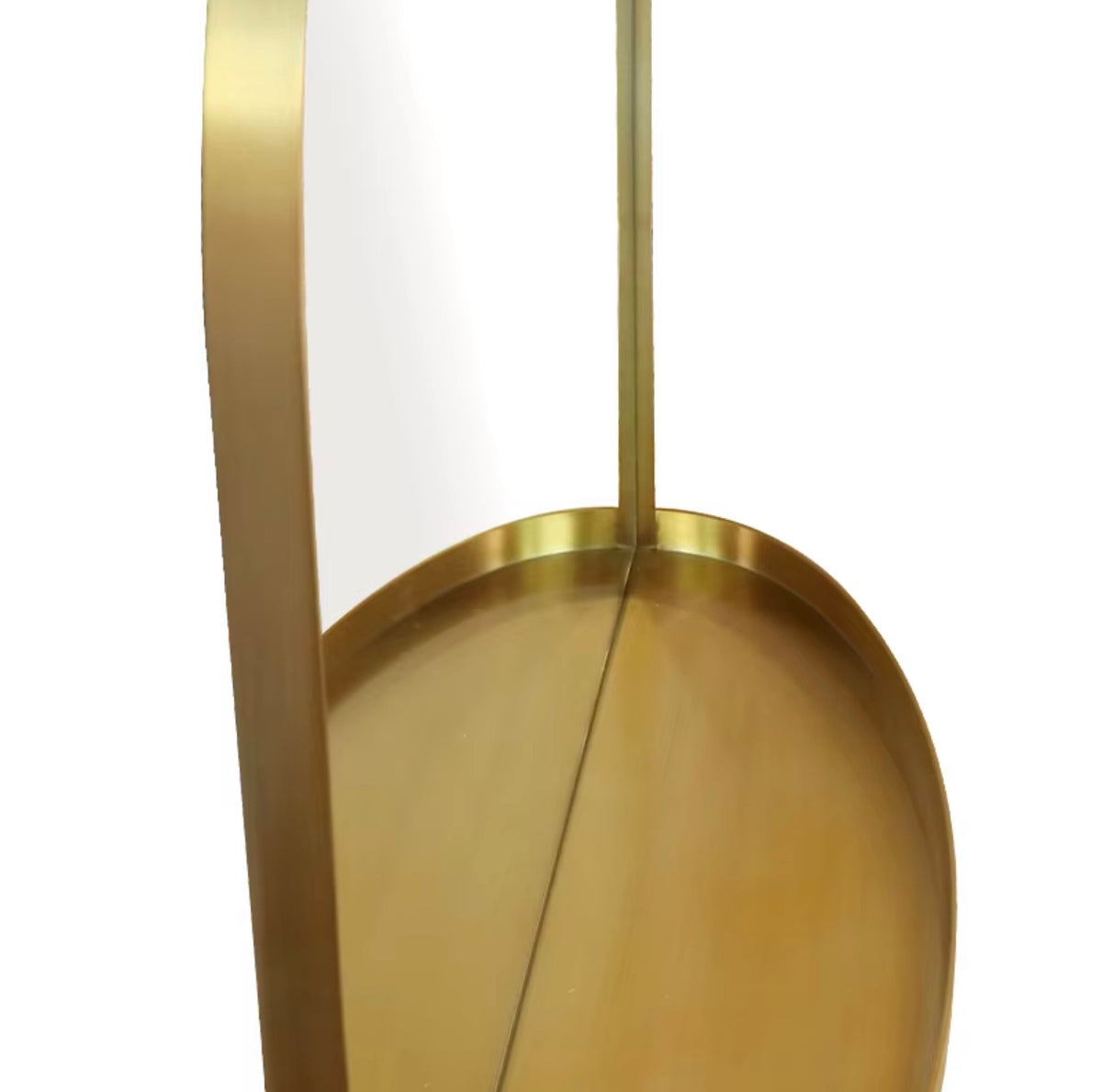 ALESSANDRA ARCHED FLUTED BATHROOM MIRROR WITH SHELF