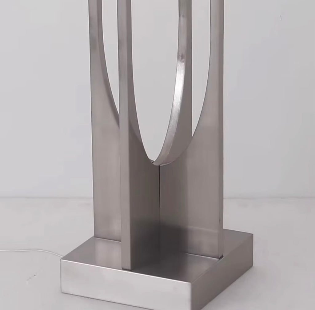 Alessandro Sculptural Stainless Steel LED Floor Lamp