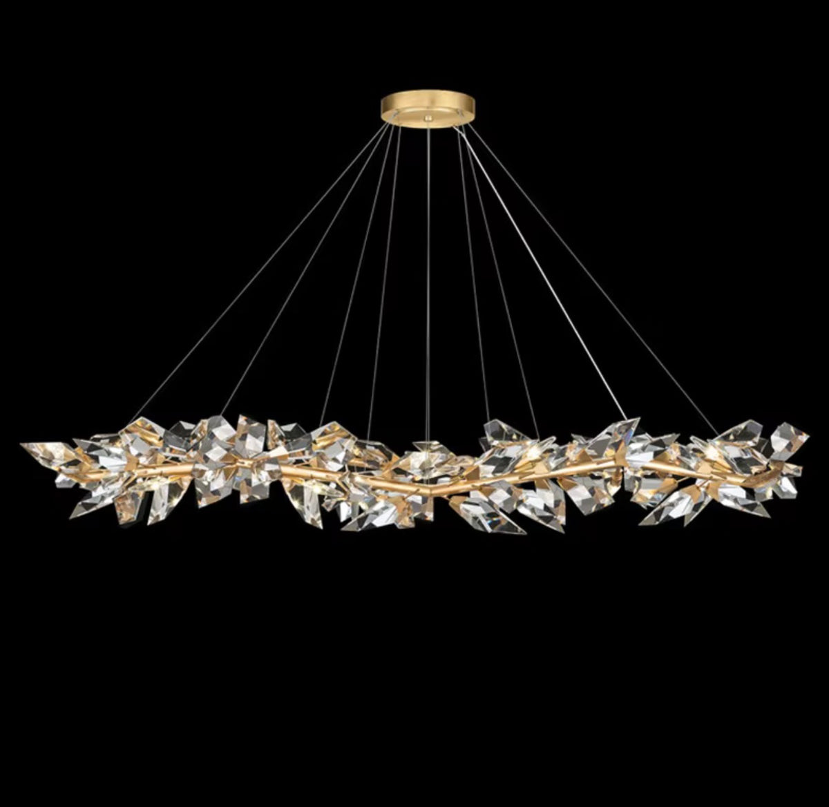 Pietro Handcrafted Crystal Branch Chandelier