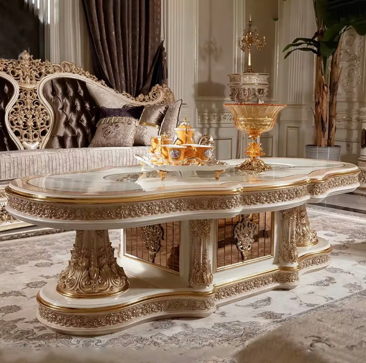 Royal Mahogany Living Room Set