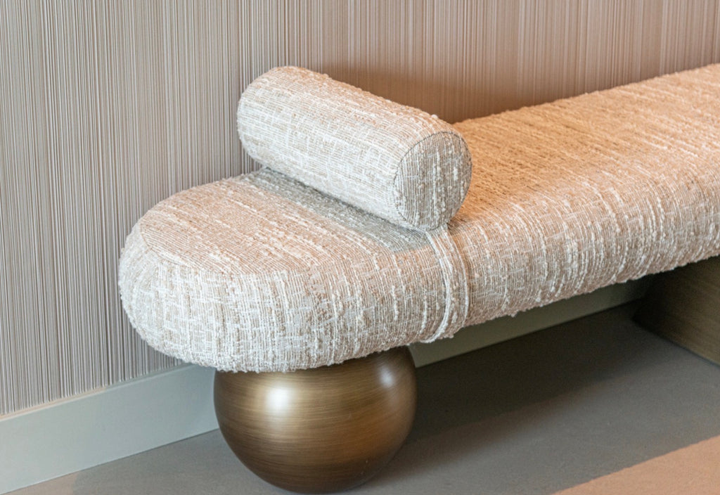 Alexander Jones Sculptural Upholstered Bench