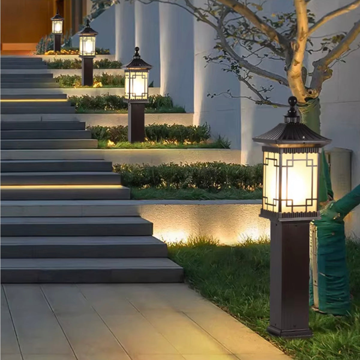 Kyoto Outdoor Post Lantern