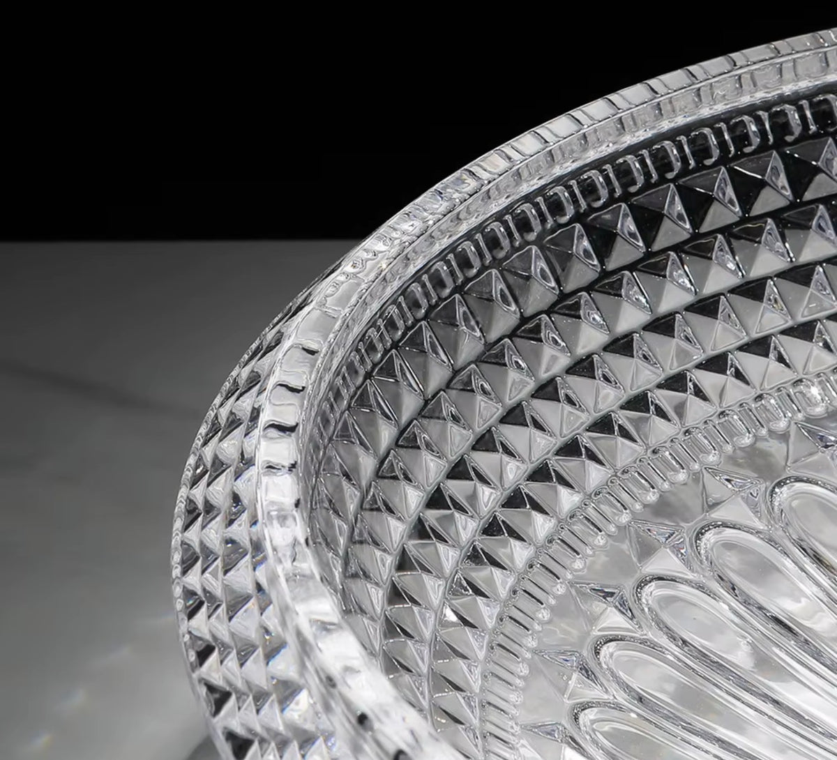 Fiorella Faceted Glass Vessel Sink