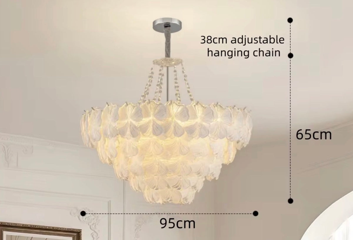 Julliette Iron Glass Chandelier
