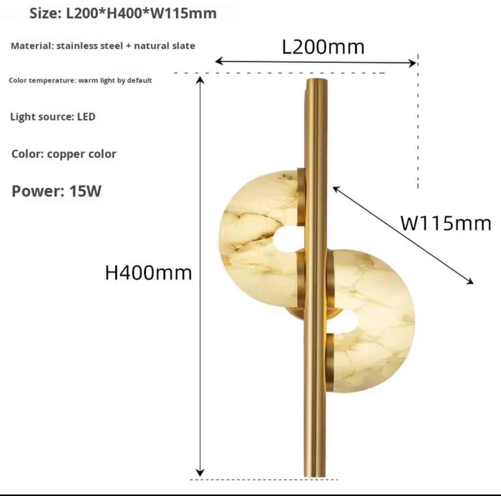 Celeste Sculptural Marble Wall Sconce