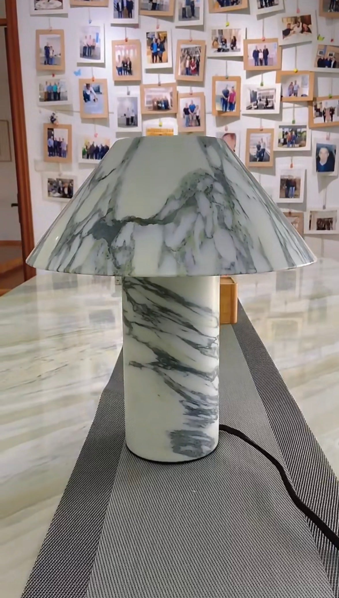 ANASTASIA NATURAL MARBLE TABLE LAMP