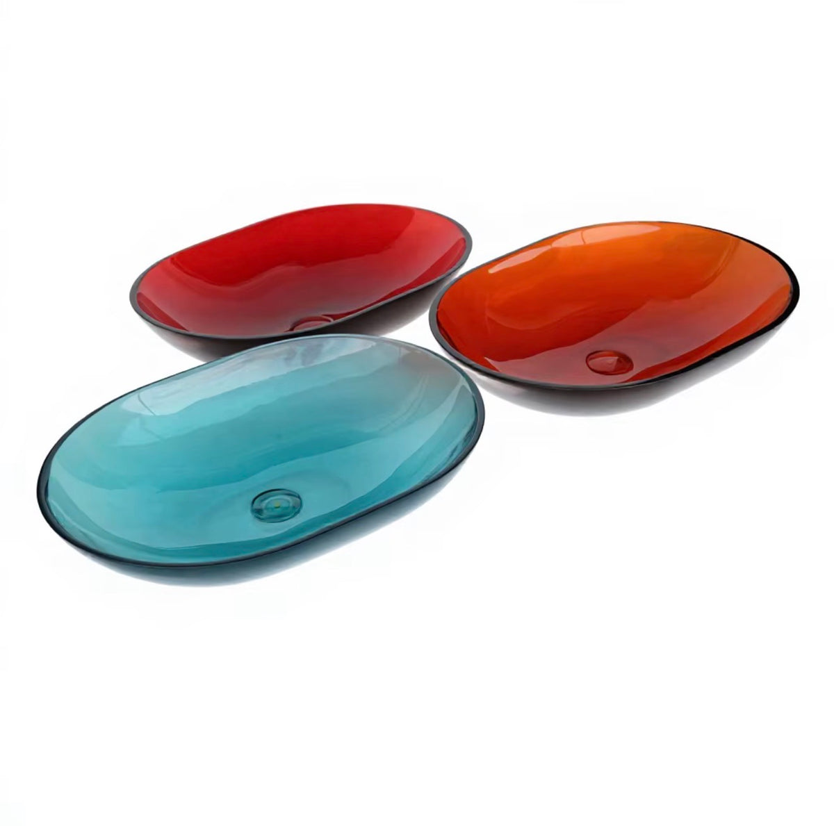 VIVIANE TRANSPARENT ACRYLIC OVAL VESSEL SINK