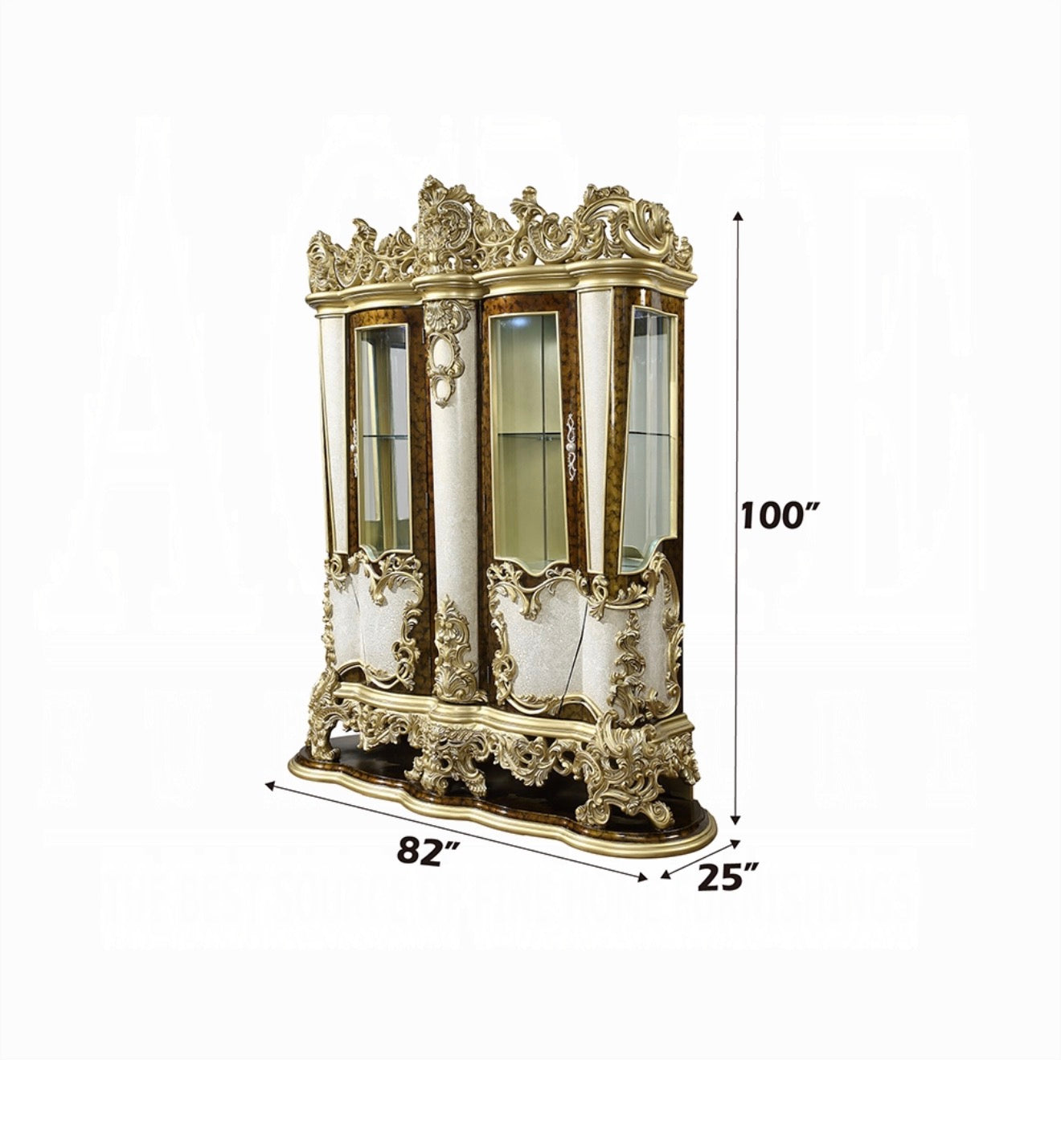 Casa Milano Monticello Palace Curio Cabinet