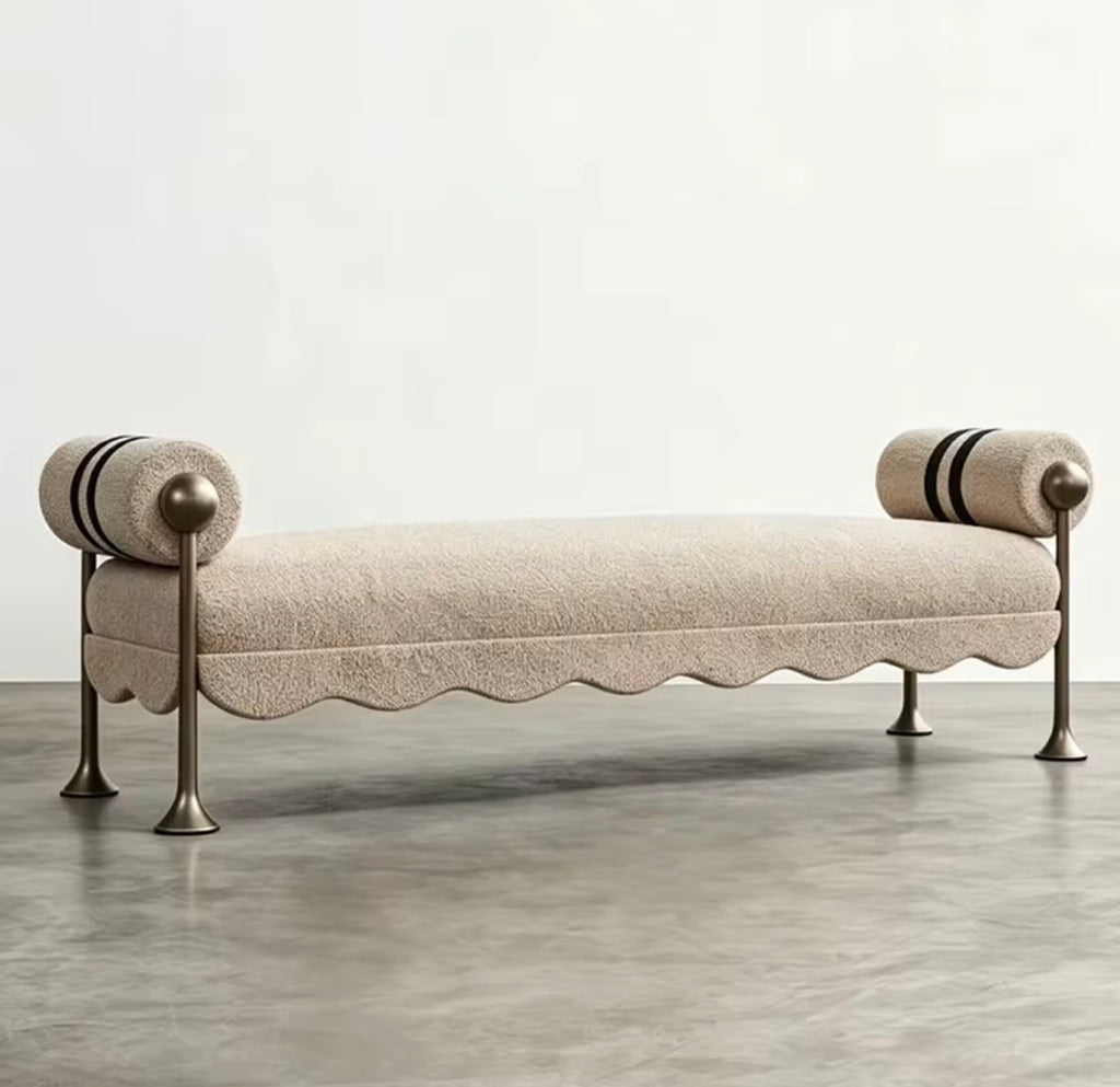 Bellini Scalloped Accent Bench