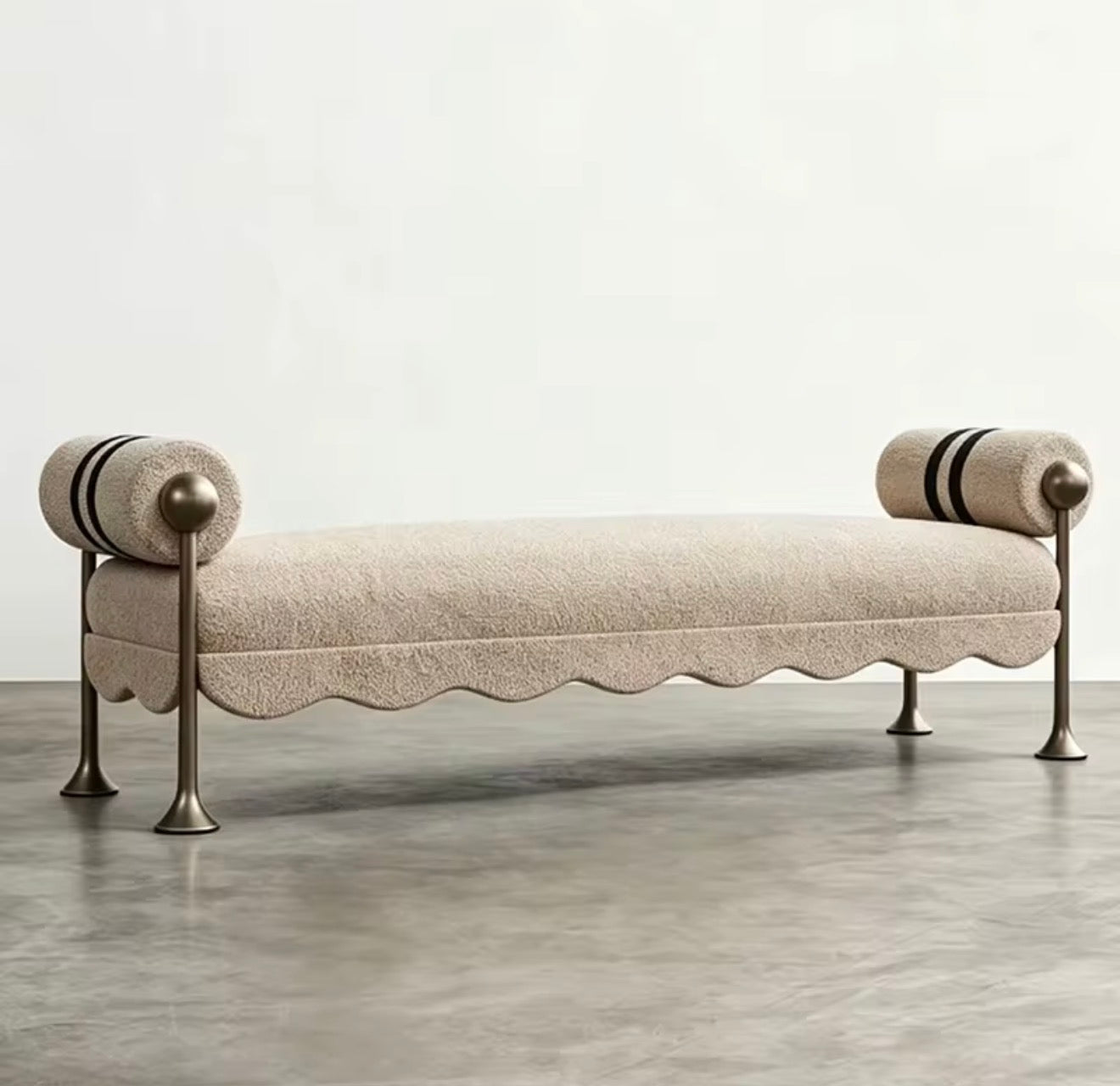 Bellini Scalloped Accent Bench