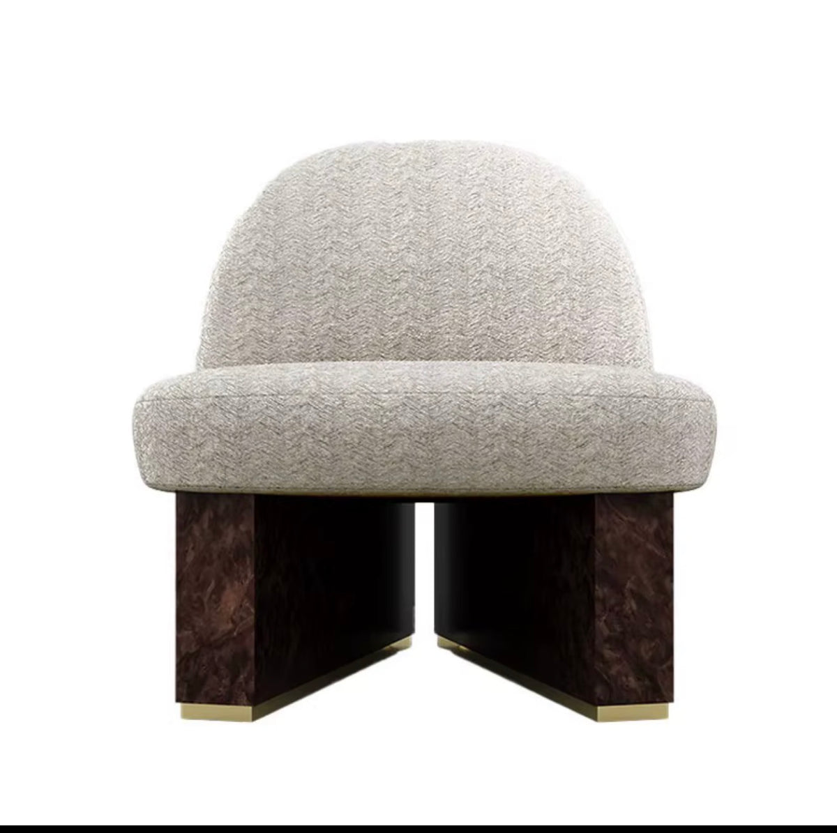 SOLENNE SCULPTURAL ACCENT CHAIR