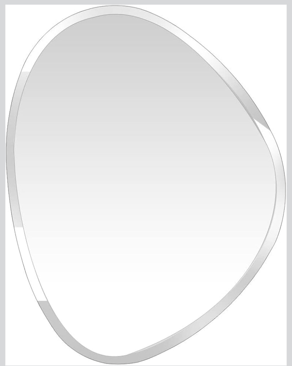 LIVIA SCULPTURAL FRAMELESS WALL MIRROR