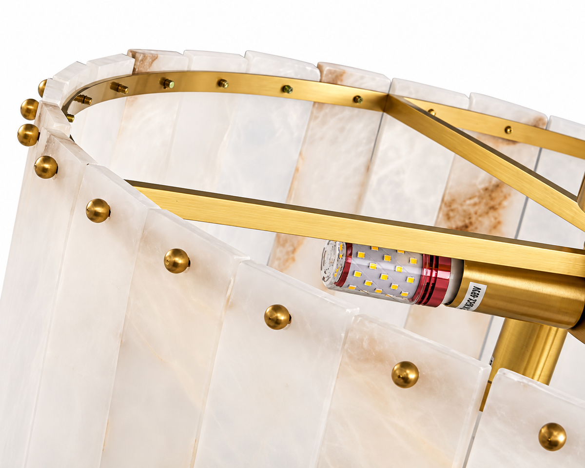 Elysian Alabaster Flush Mount