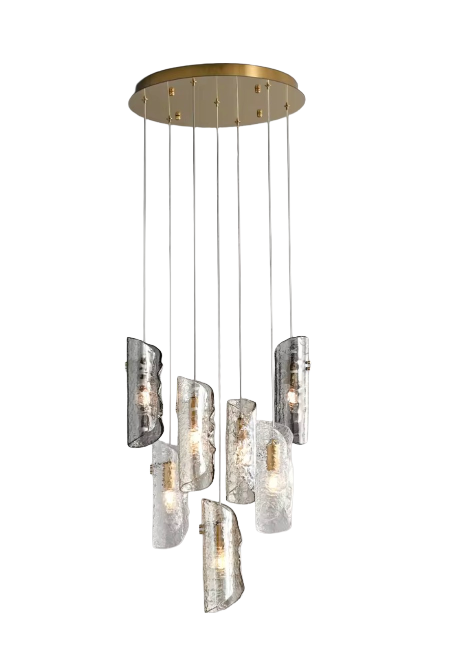 Noelia Sculptural Glass Pendant Chandelier
