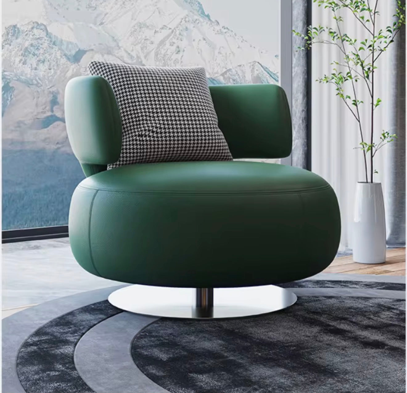 Casa Milano Rivora Swivel Lounge Chairs – Set of 2