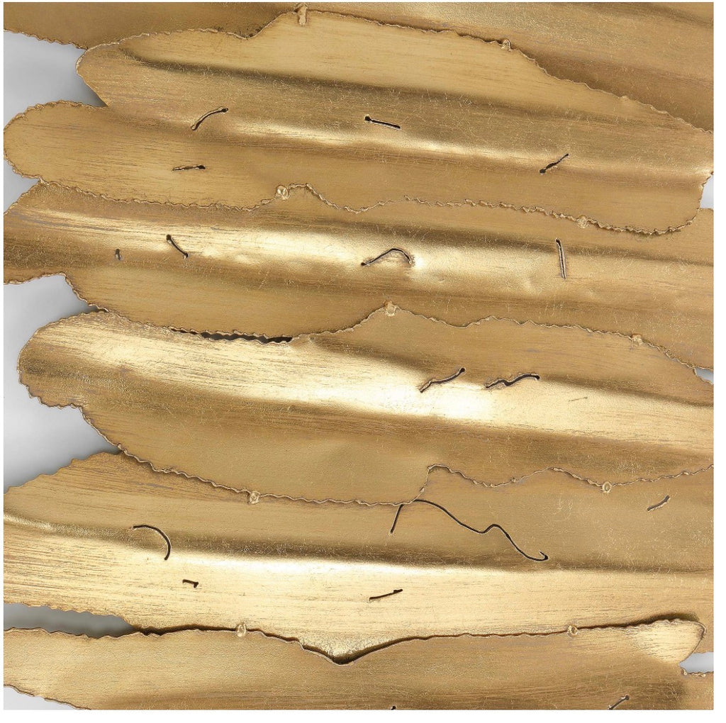 Casa Milano – Luxury Abstract Gold Metal Wall Art