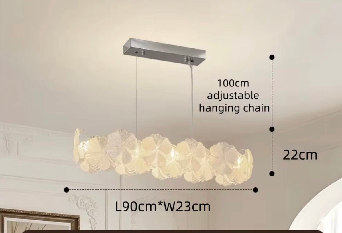 Julliette Iron Glass Chandelier