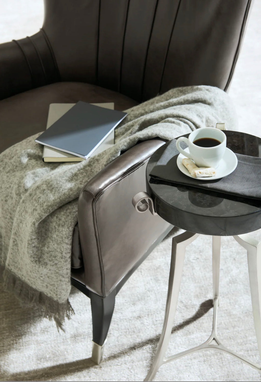 Casa Milano So Welt Done Wingback Chair – Brown Leather