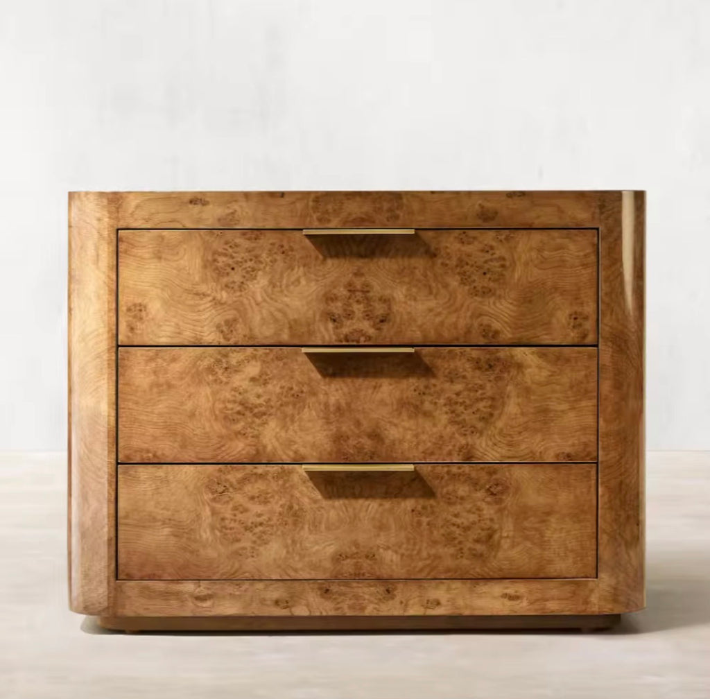 Casa Milano — Kensington Burl Wood Nightstand