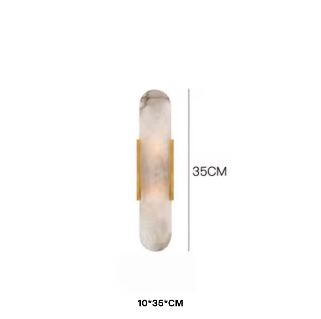 Aurelio Alabaster Natural Marble Wall Sconce