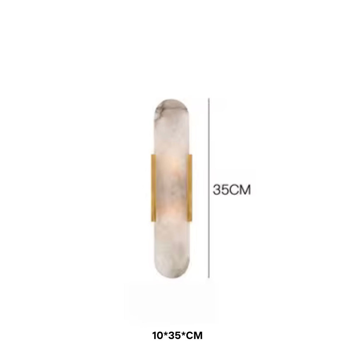 Aurelio Alabaster Natural Marble Wall Sconce