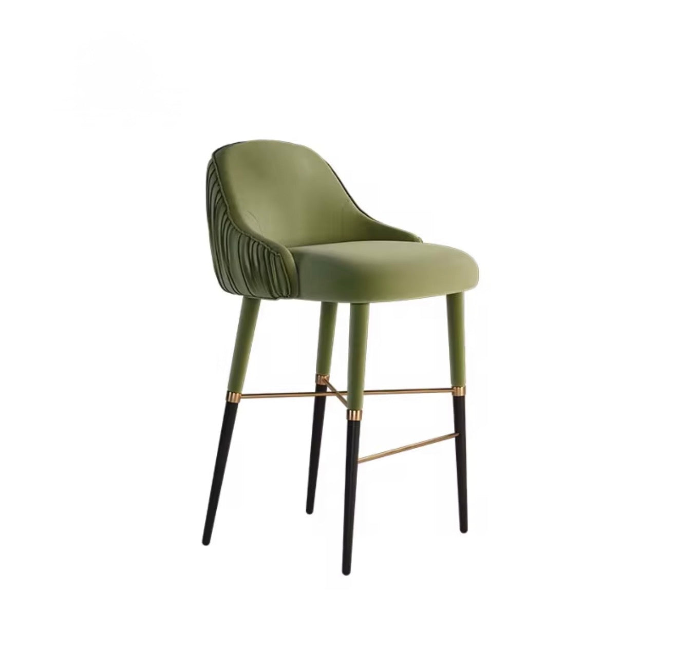 Casa Milano Rossetti Luxe Leather Bar Stool