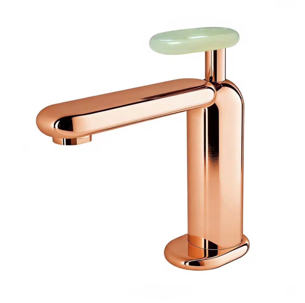 Aviana Solid Brass Basin Faucet with Sculptural Handle
