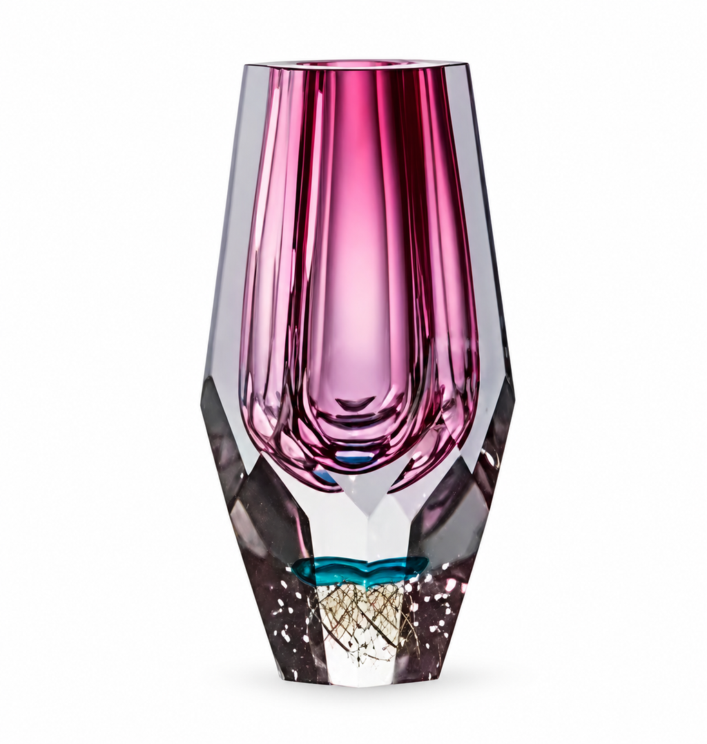 Violetta Faceted K9 Crystal Vase