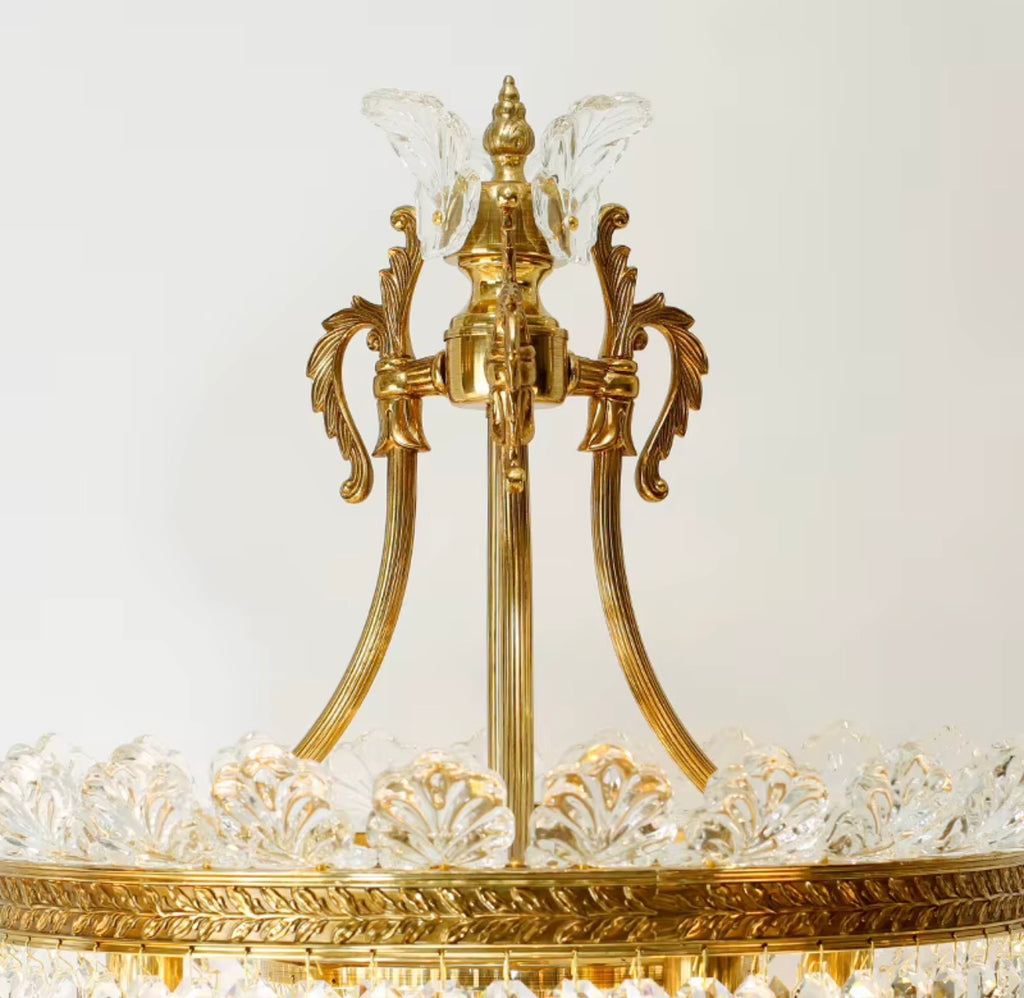 Isadora Gilded Crystal Floor Lamp