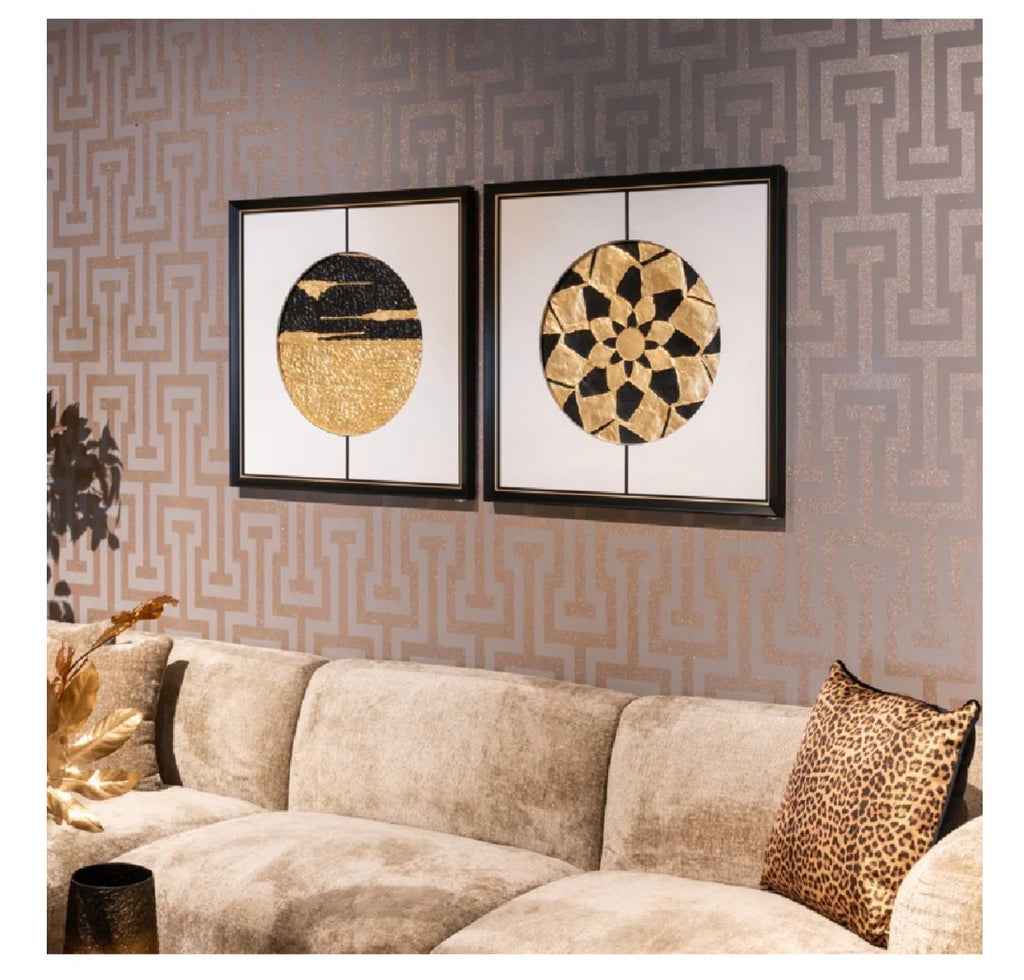 Casa Milano – Gold & Black Sun Wall Art