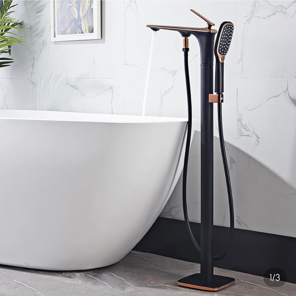 Bellora Freestanding Tub Filler with Hand Shower
