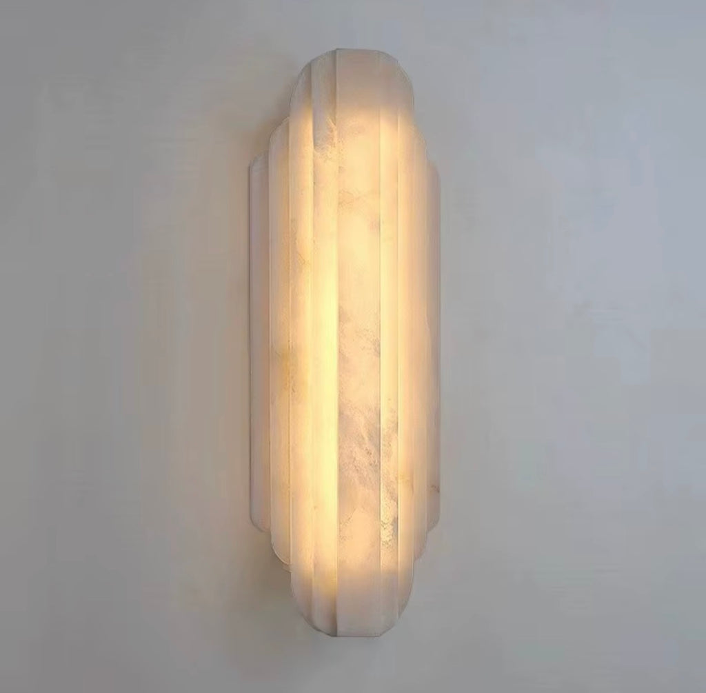 Aurelio Natural Alabaster LED Wall Sconce
