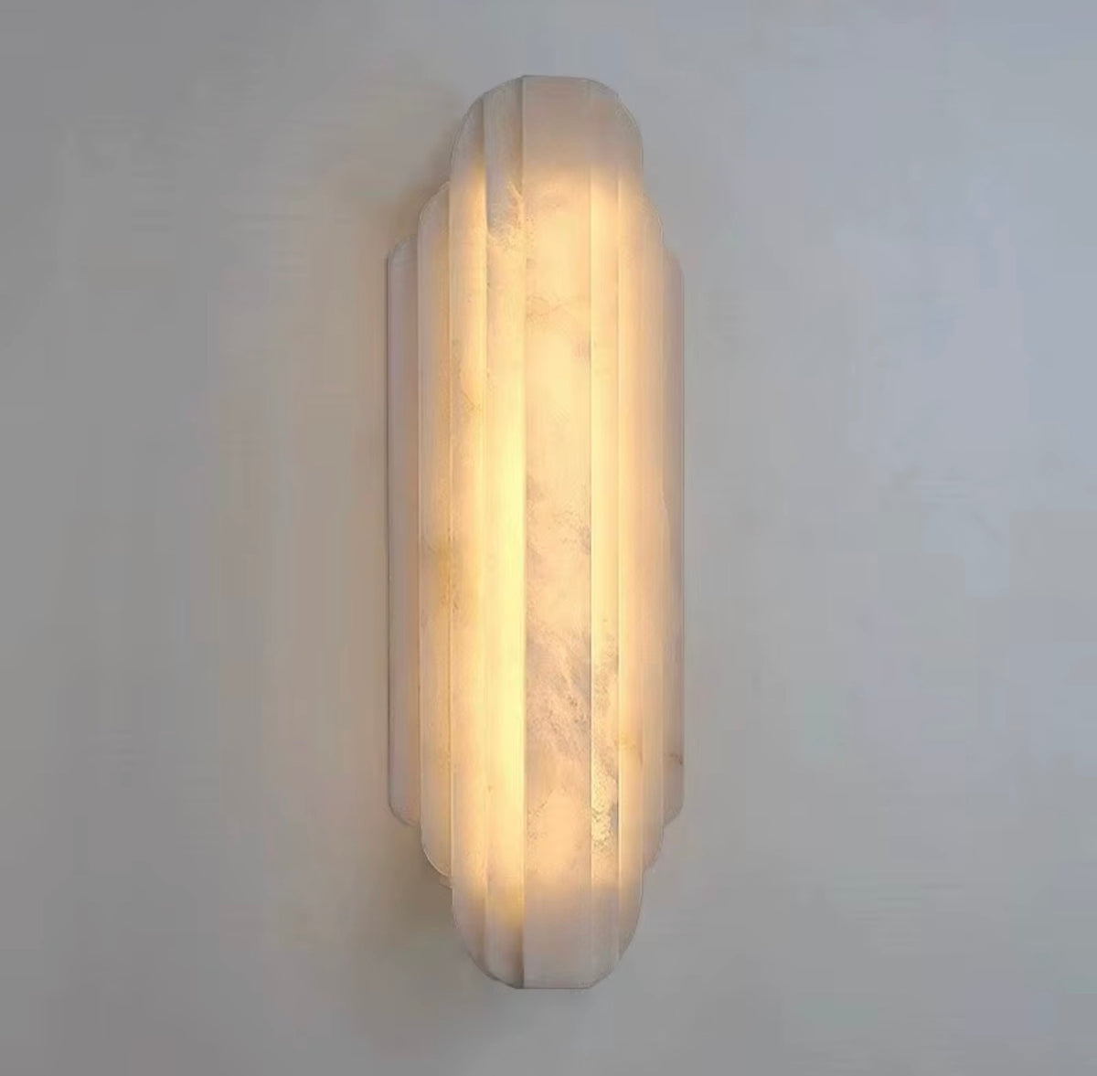 Aurelio Natural Alabaster LED Wall Sconce