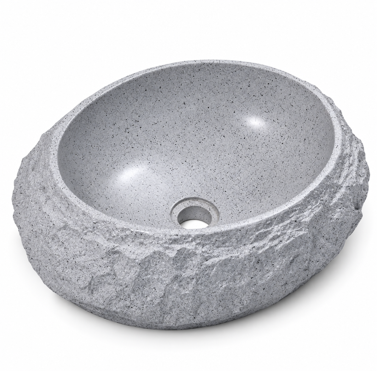 SERAFINA SCULPTURAL STONE RESIN VESSEL SINK