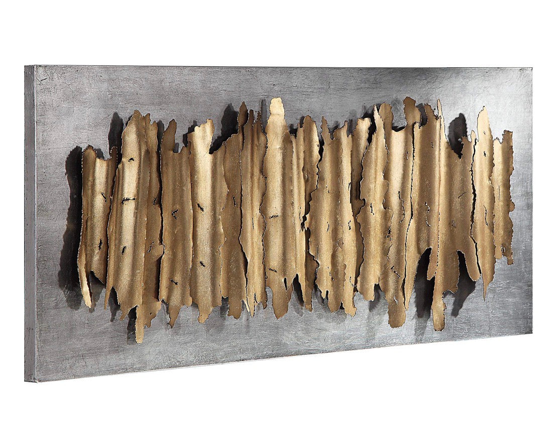 Casa Milano – Luxury Abstract Gold Metal Wall Art