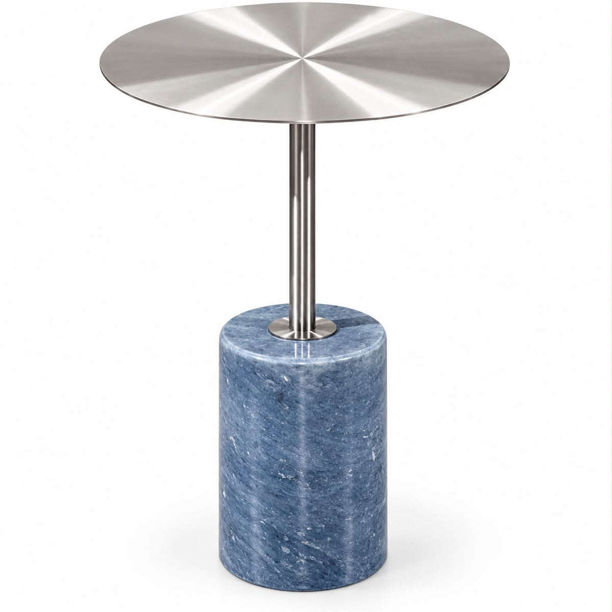 Cannes Marble & Metal Accent Table