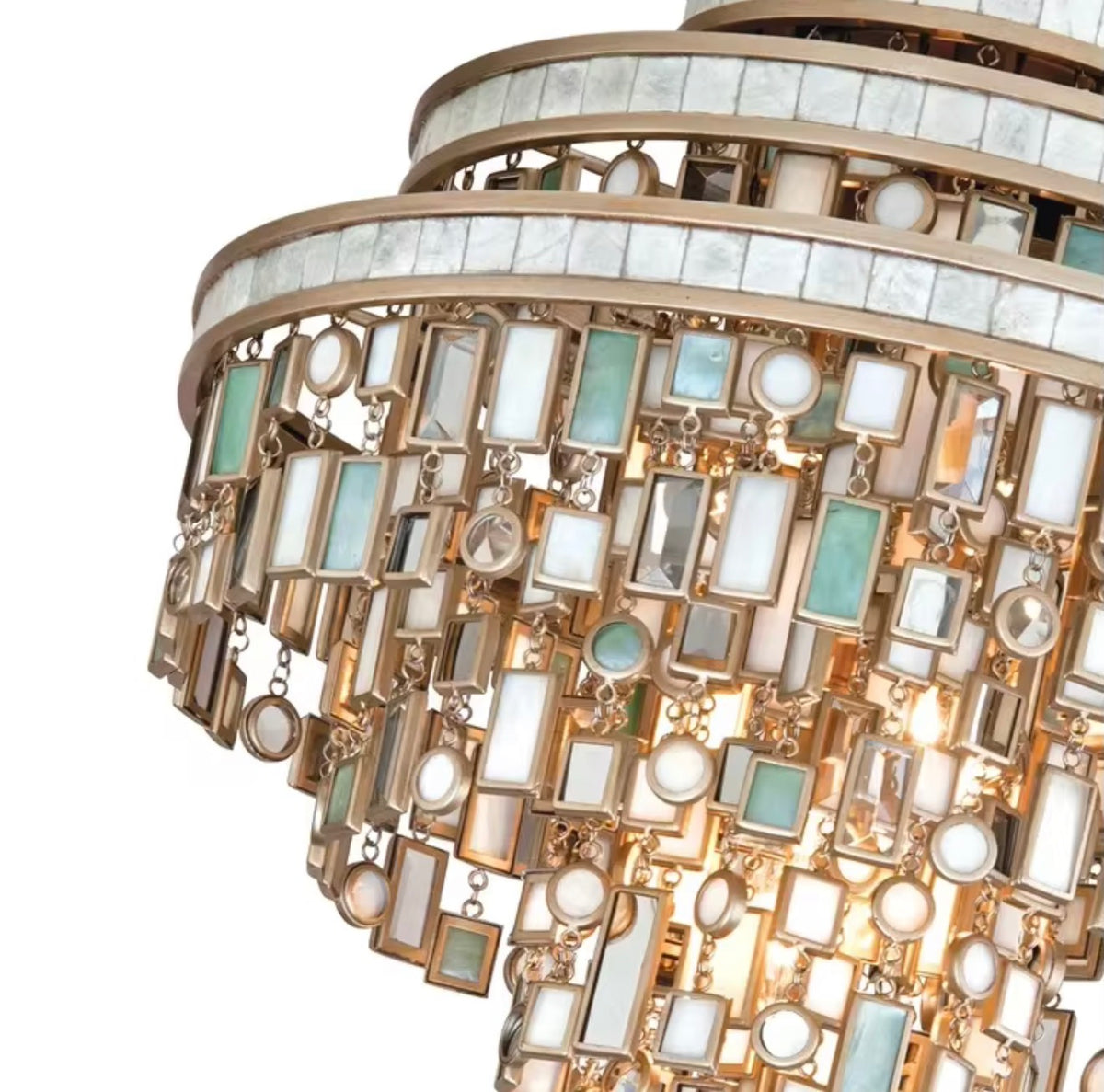 Capiz Seashell Flush Mount Ceiling Light