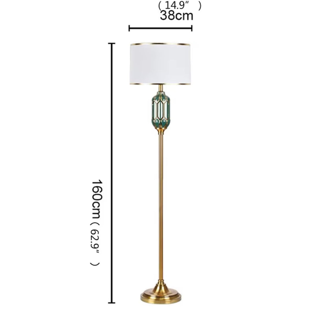 VALENTINO CERAMIC FLOOR LAMP