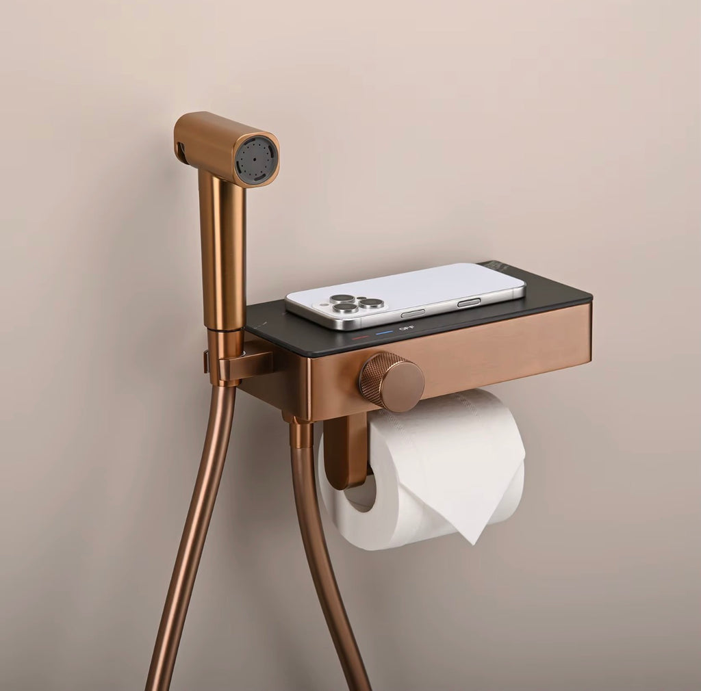 Lucia Luxury Handheld Bidet Sprayer & Shelf Set