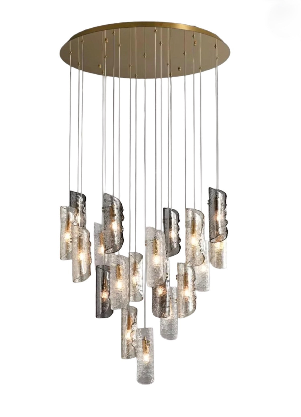 Noelia Sculptural Glass Pendant Chandelier
