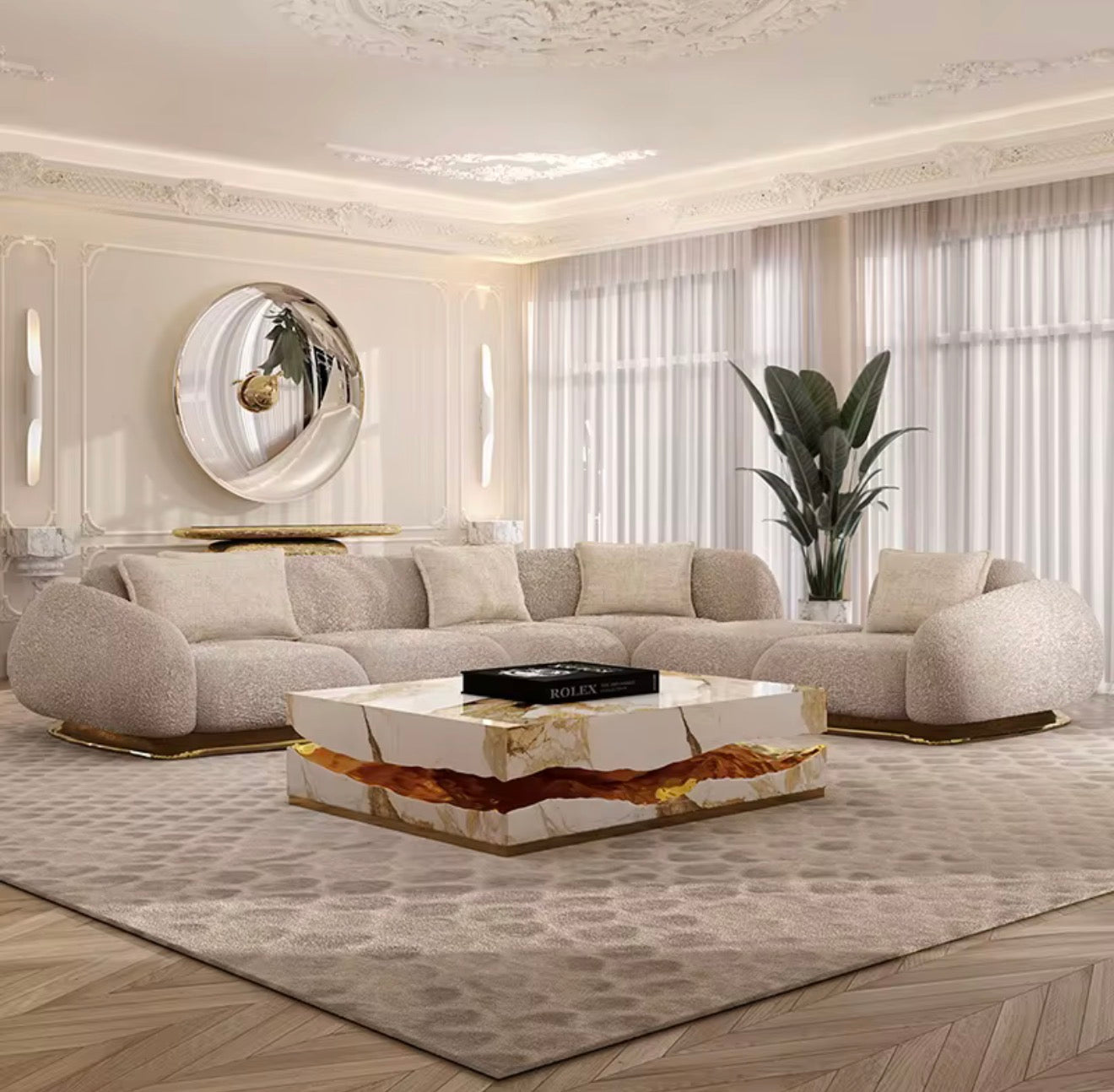 Casa Milano – Verona Sculptural L-Shaped Sofa