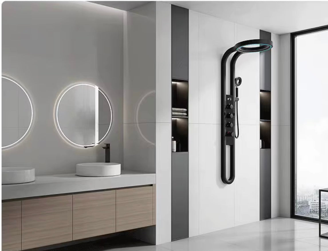 VITTORIA HALO LED THERMOSTATIC SHOWER PANEL
