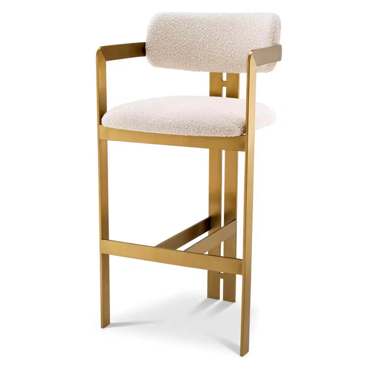 Casa Milano Oliviera Gold Stainless Steel Bar Stool