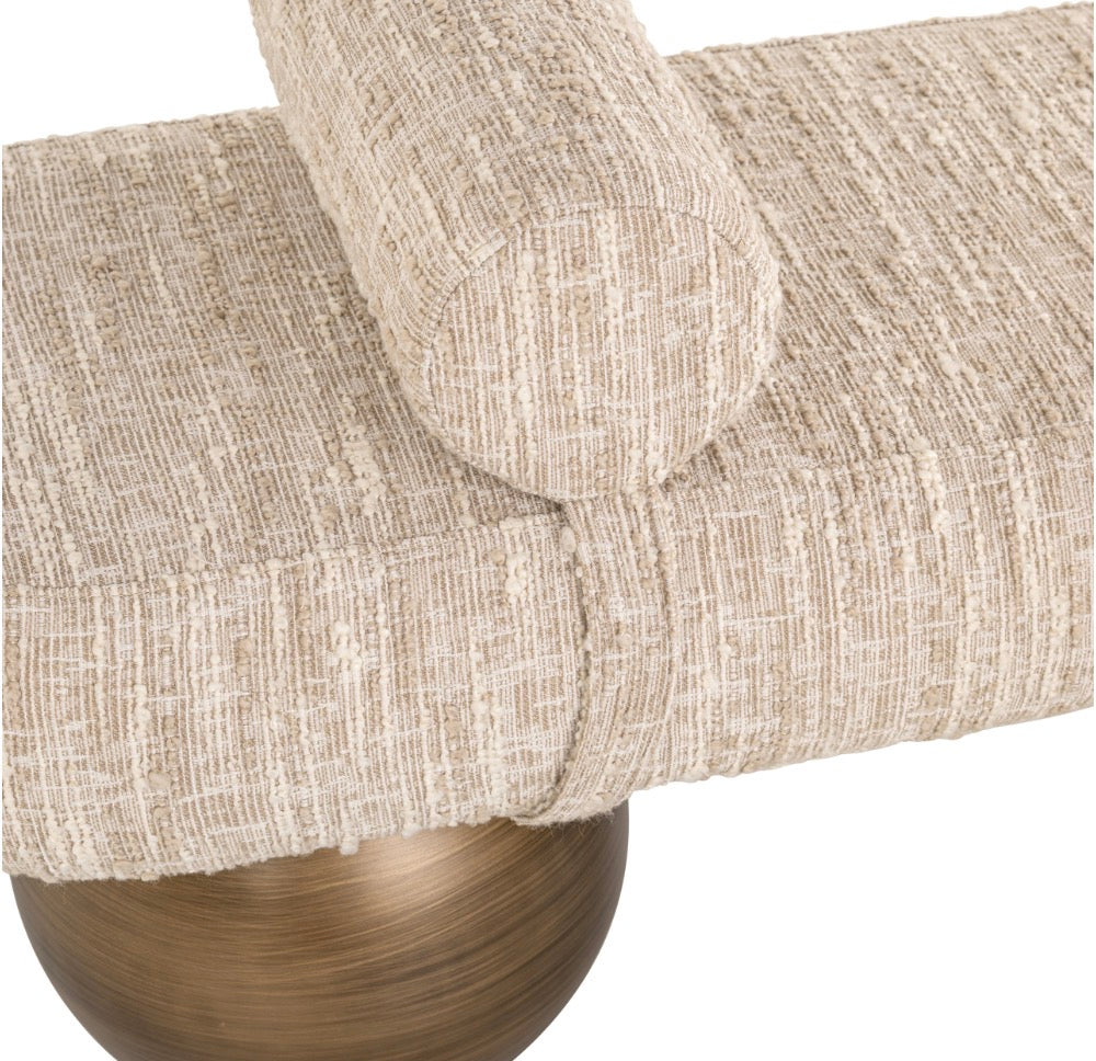 Alexander Jones Sculptural Upholstered Bench