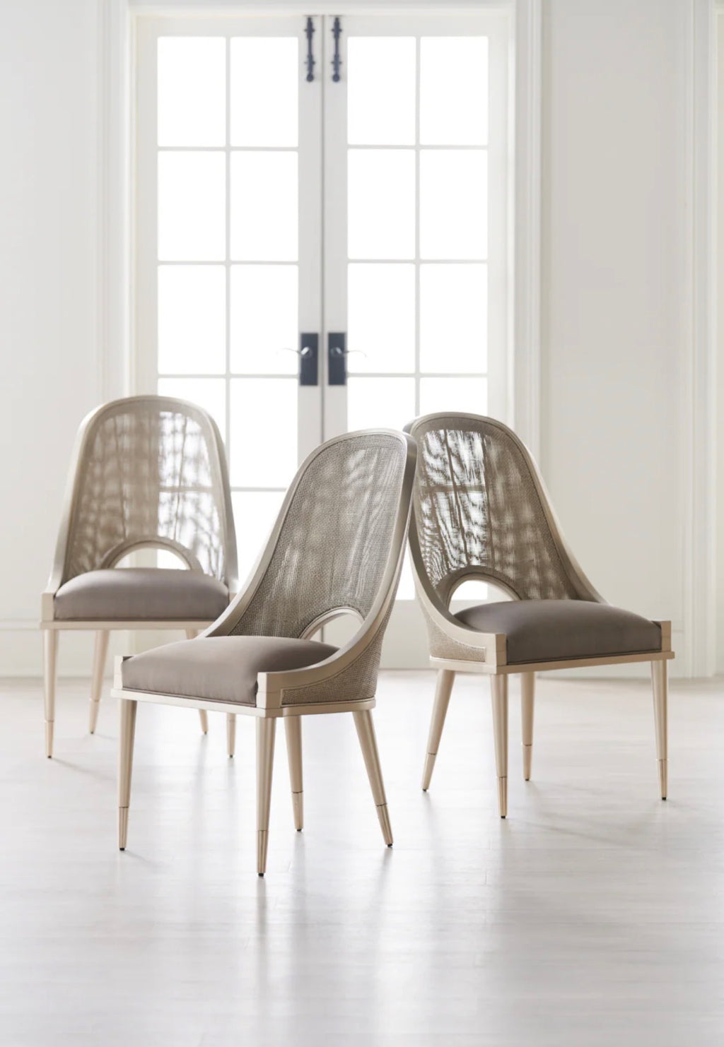 Casa Milano – I Join You Cane Cut-Out Dining Chair (Luxury Accent Dining Chair)