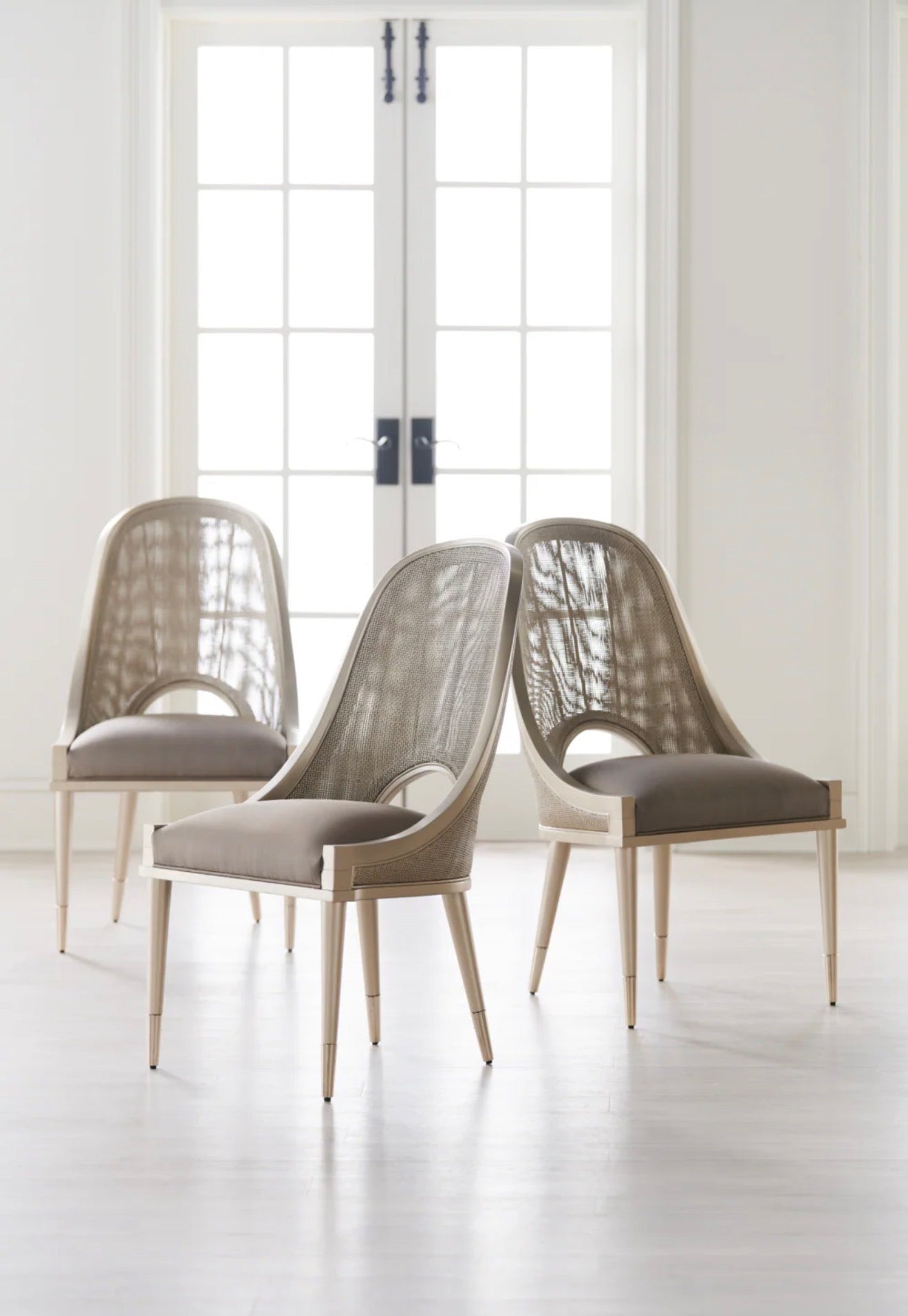 Casa Milano – I Join You Cane Cut-Out Dining Chair (Luxury Accent Dining Chair)