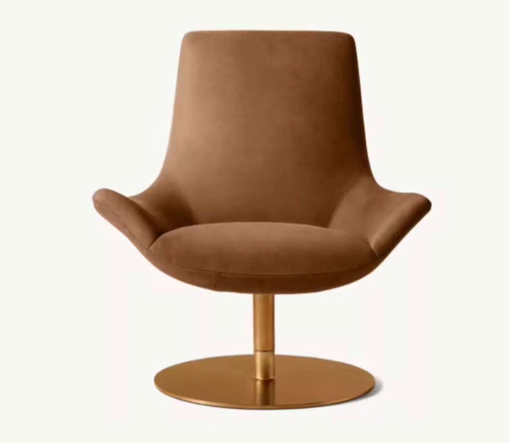 Casa Milano – Benedicta Leather Swivel Chair