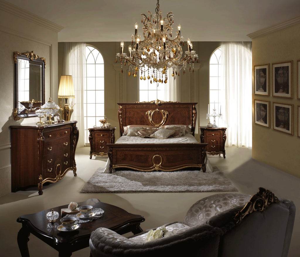 Casa Milano – Donatello 4-Drawer Luxury Dresser with Mirror (Italian Classic)