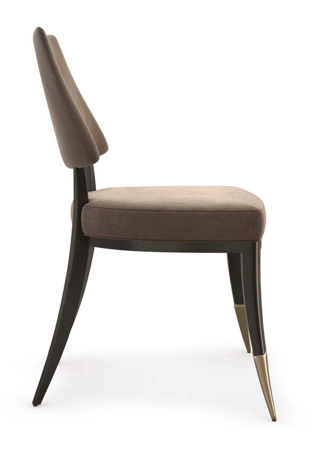 Casa Milano Caress Taupe Velvet Dining Chair